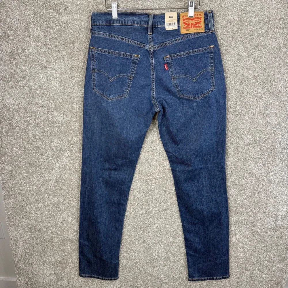 Levis 541 Athletic Taper Jeans Mens 30x34 Dark Wash Stretch Denim 18181-0642 NEW